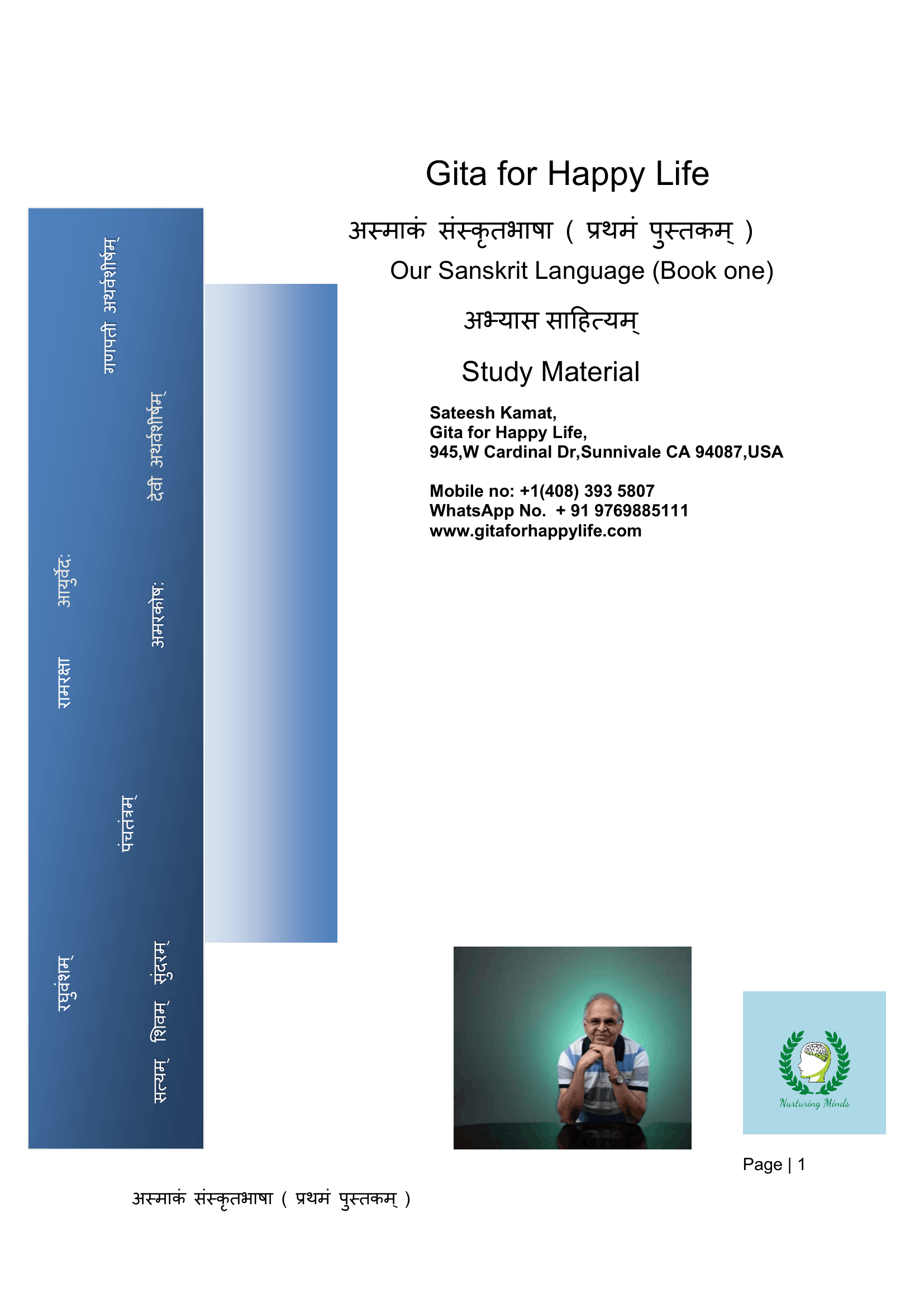 Sanskrit Level 1 Study Material Preview
